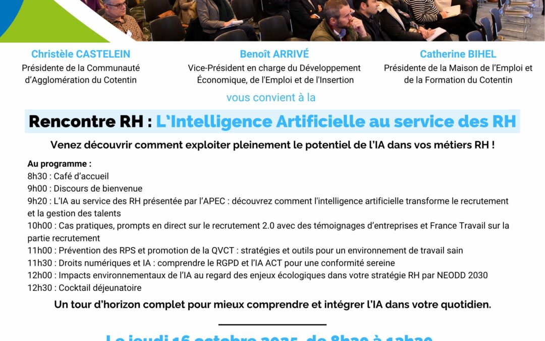 Rencontre RH L’Intelligence Artificielle au service des RH – 16/10/25